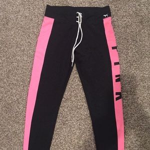 Victoria’s Secret pink stripe leggings